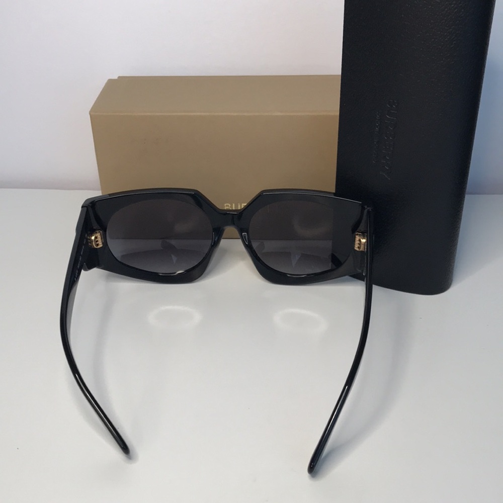 Burberry Women's BE4306 BE/4306 3001/8G Black Fashion Oval Sunglasses 60mm - Picture 12 of 16